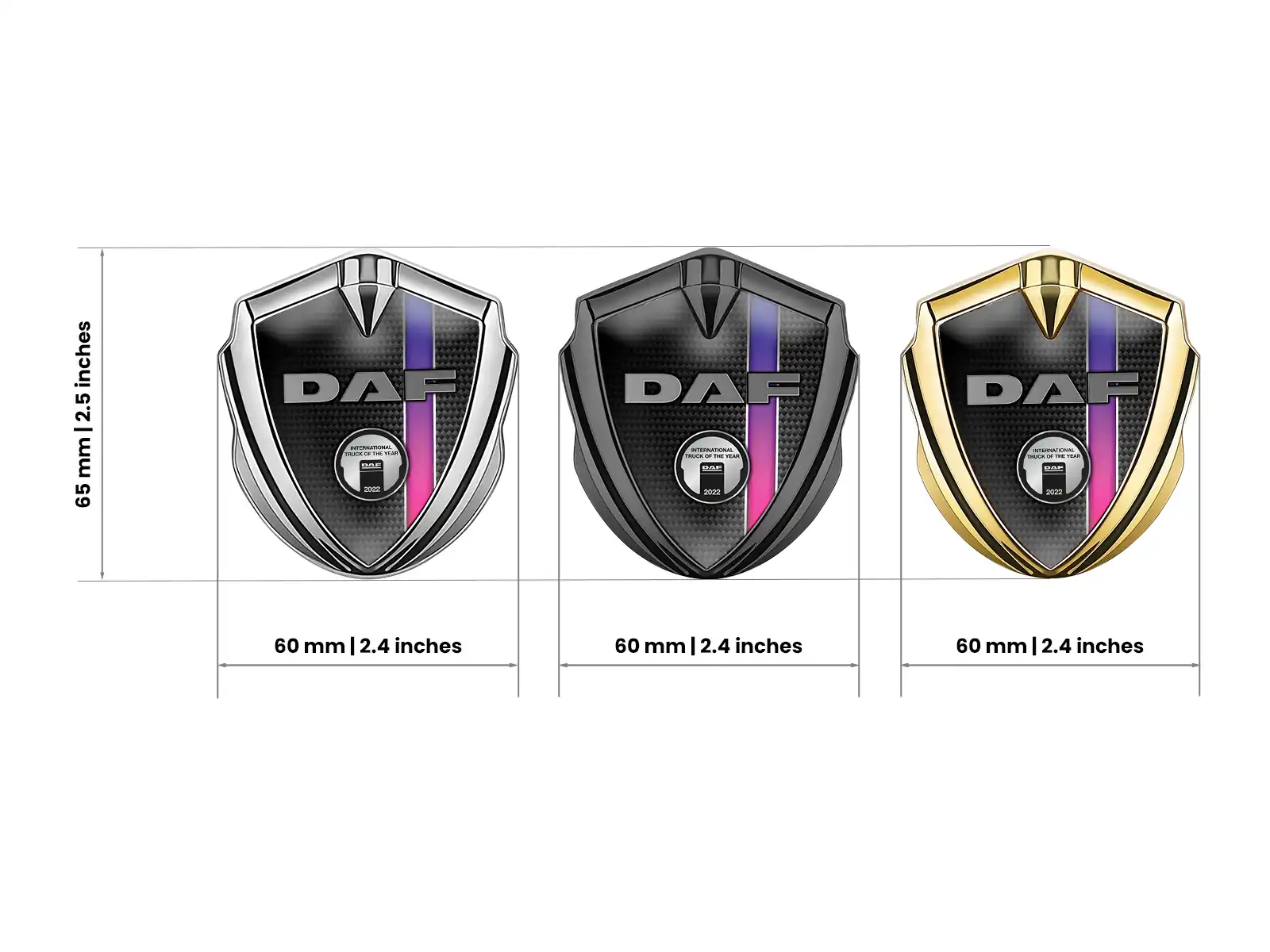 Daf Badge Self Adhesive Sports Design Premium Feel